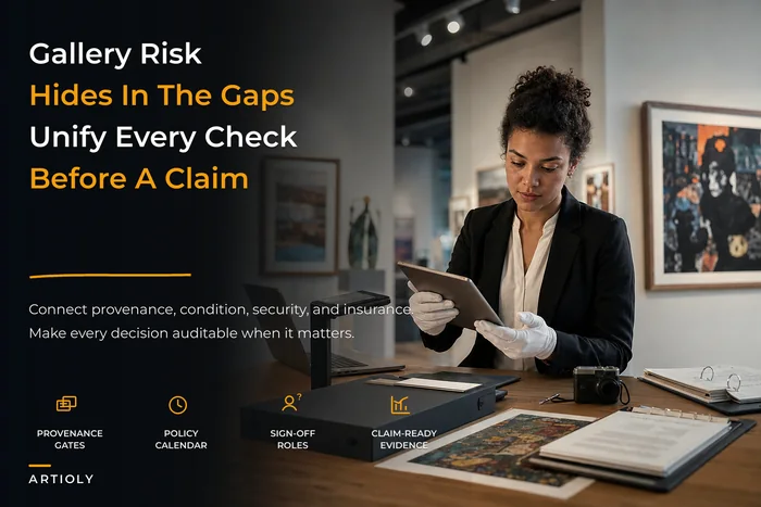 Gallery risk-management framework for small galleries