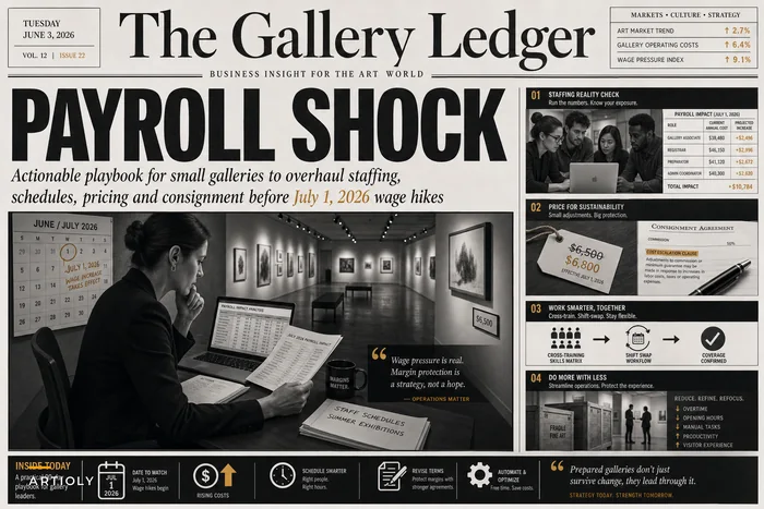 How Small Galleries Should Prepare for July 2026 Minimum-Wage Hikes: Staffing, Scheduling and Cost Controls