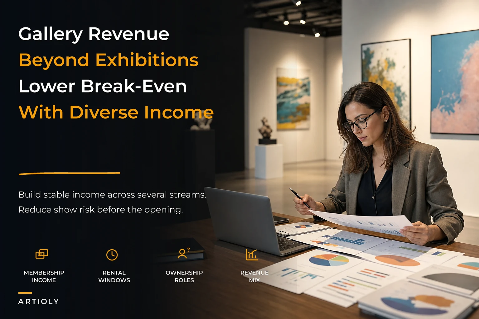Lower exhibition risk with predictable income: a gallery revenue diversification portfolio and implementation checklist