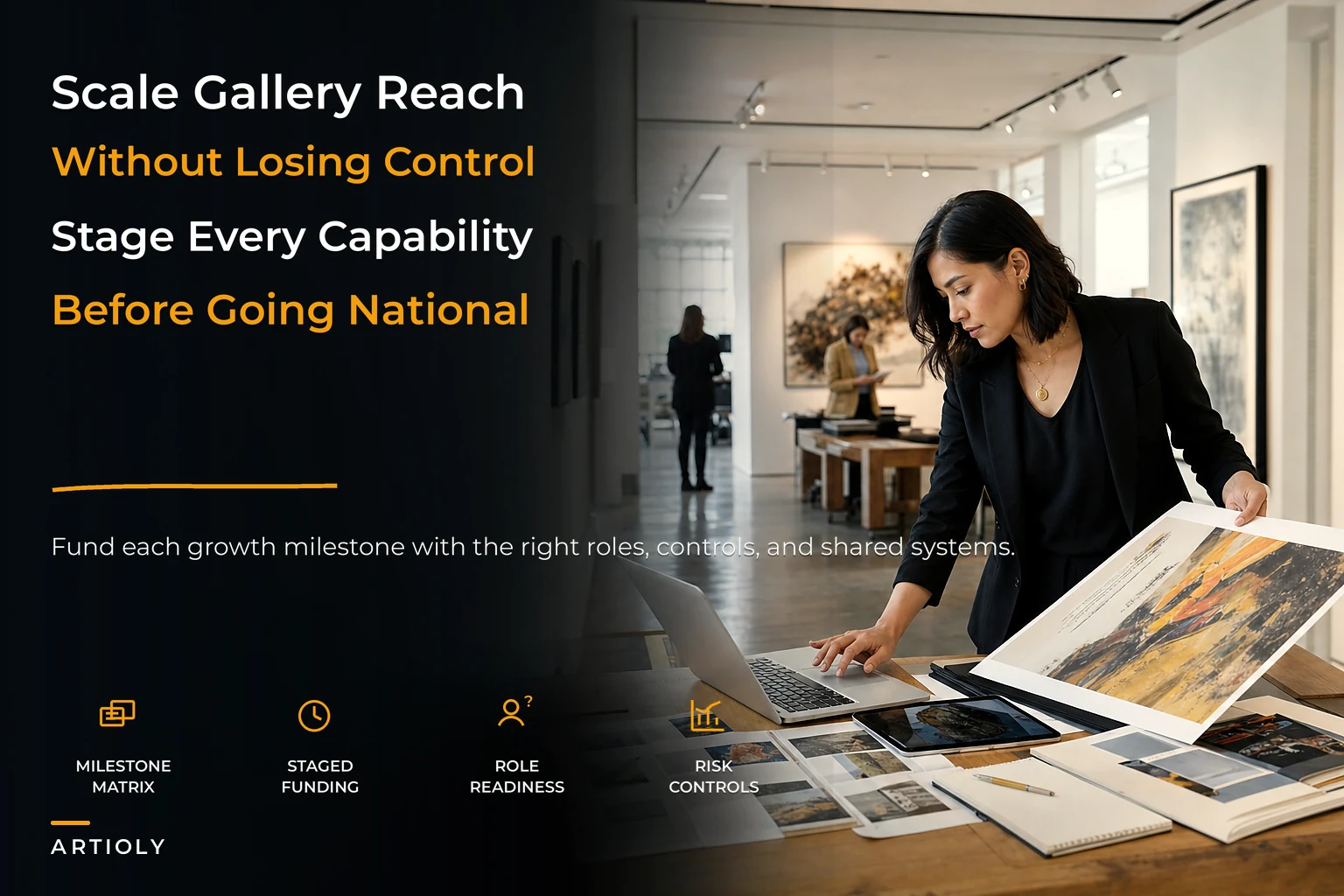 Roadmap to scale a gallery from local to national visibility