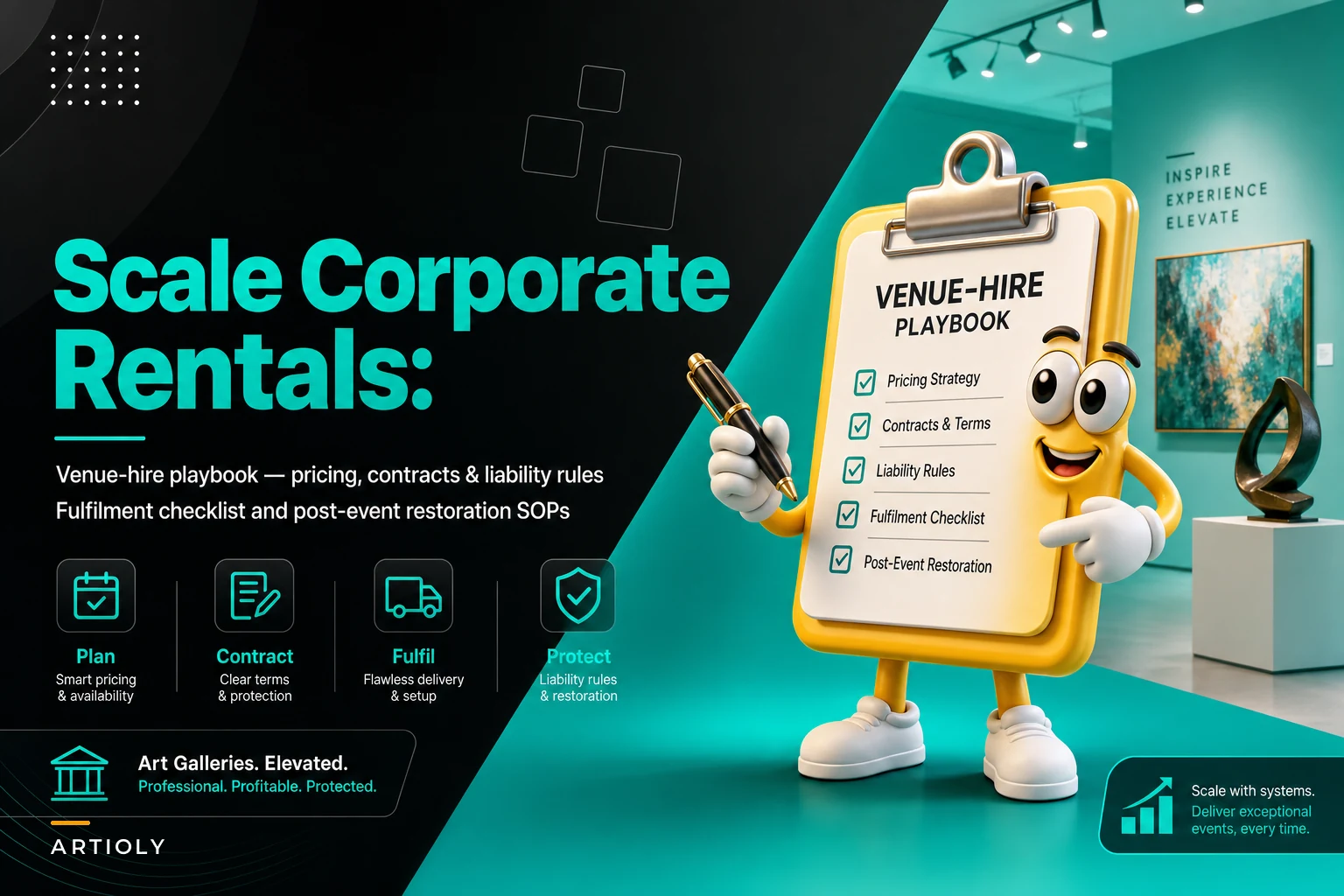 Scale corporate rentals without wrecking programming: a venue hire playbook with pricing, contracts and restoration SOPs