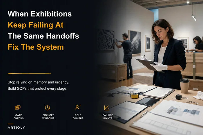 When exhibitions fail: build an exhibition operations system with SOPs and handoff decision gates
