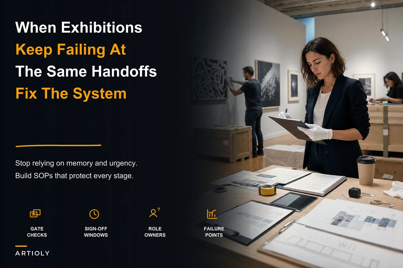 When exhibitions fail: build an exhibition operations system with SOPs and handoff decision gates