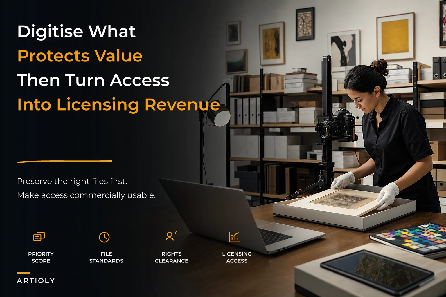 Why a pragmatic digitisation pipeline pays: rights, preservation and licensing for small galleries