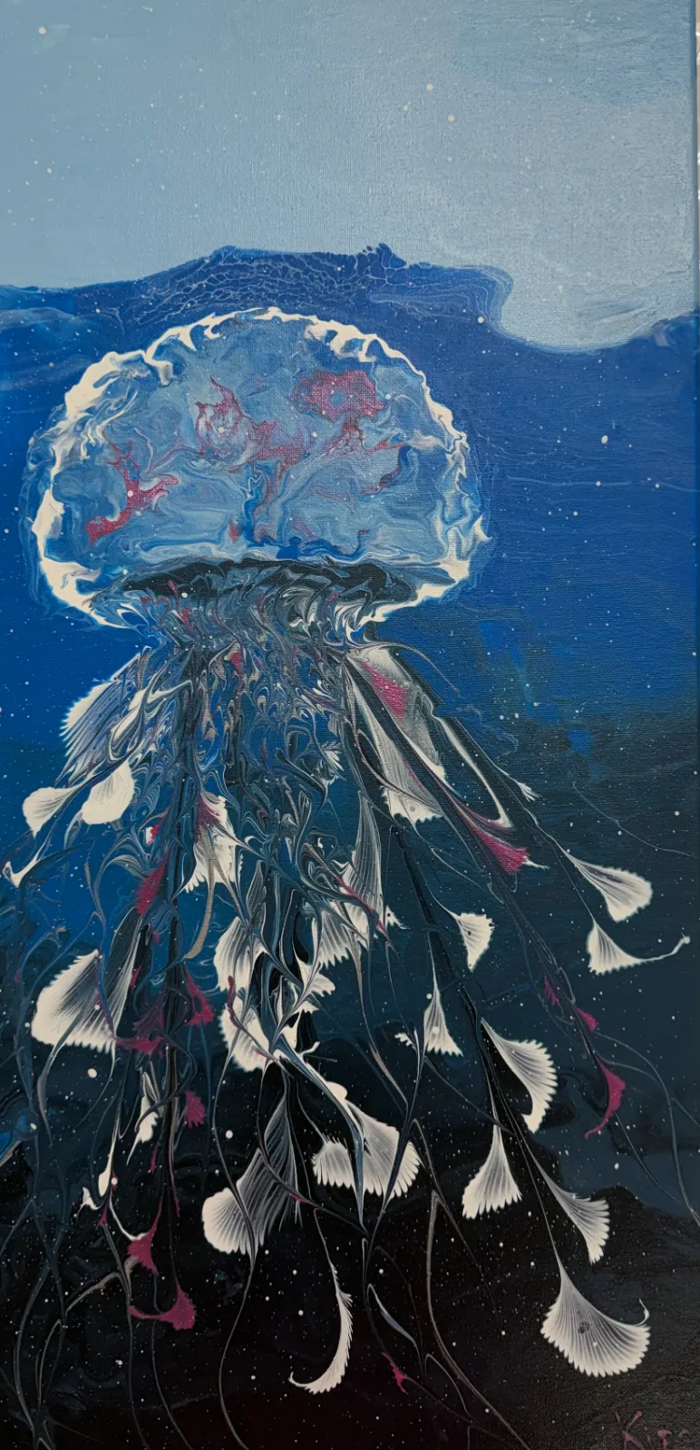 Fluid paint Jellyfish