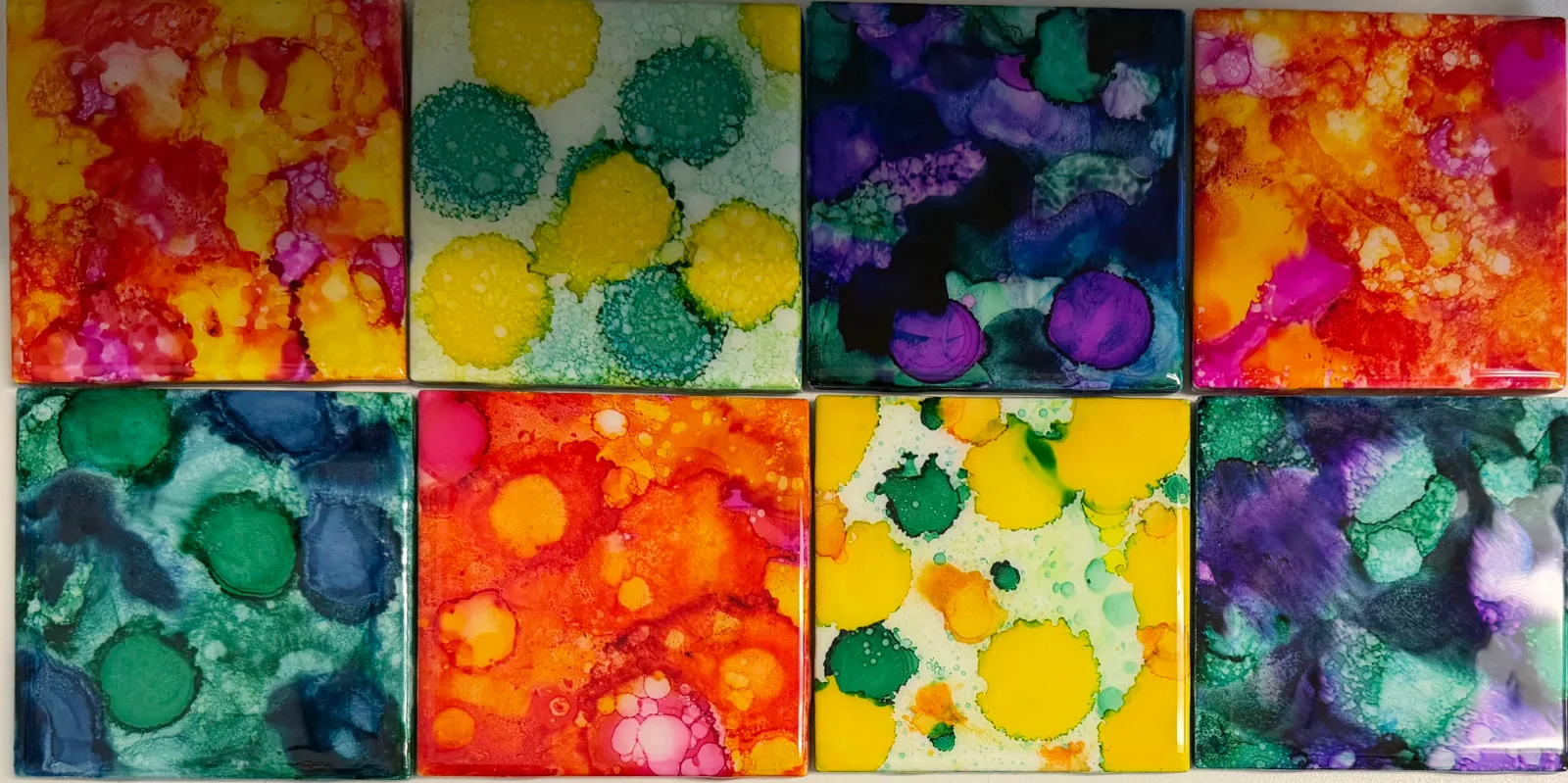 Alcohol Ink Coasters