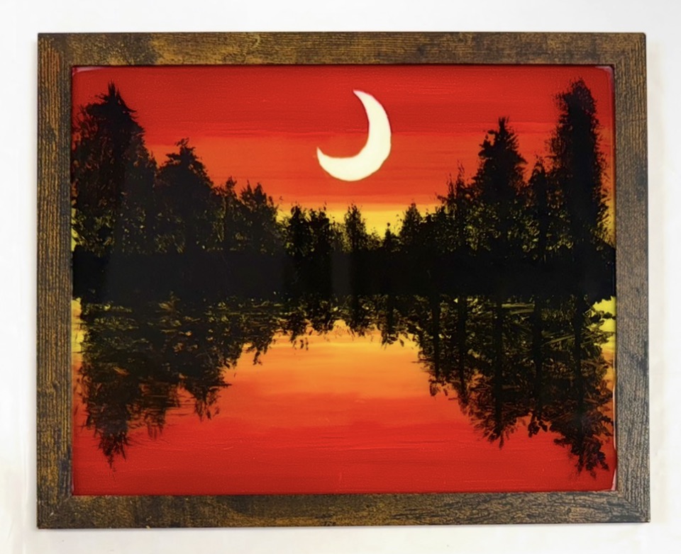 Reverse Silhouette Reflection