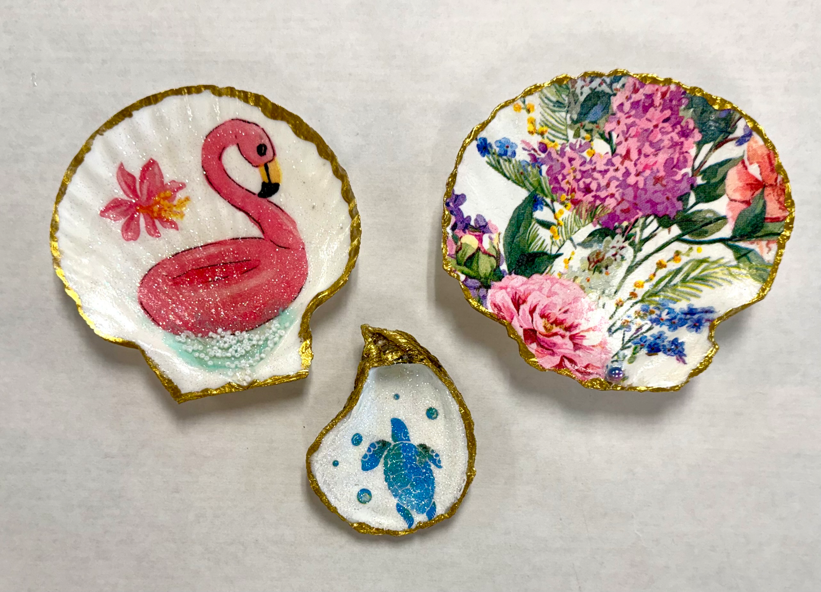 Decoupage Shells