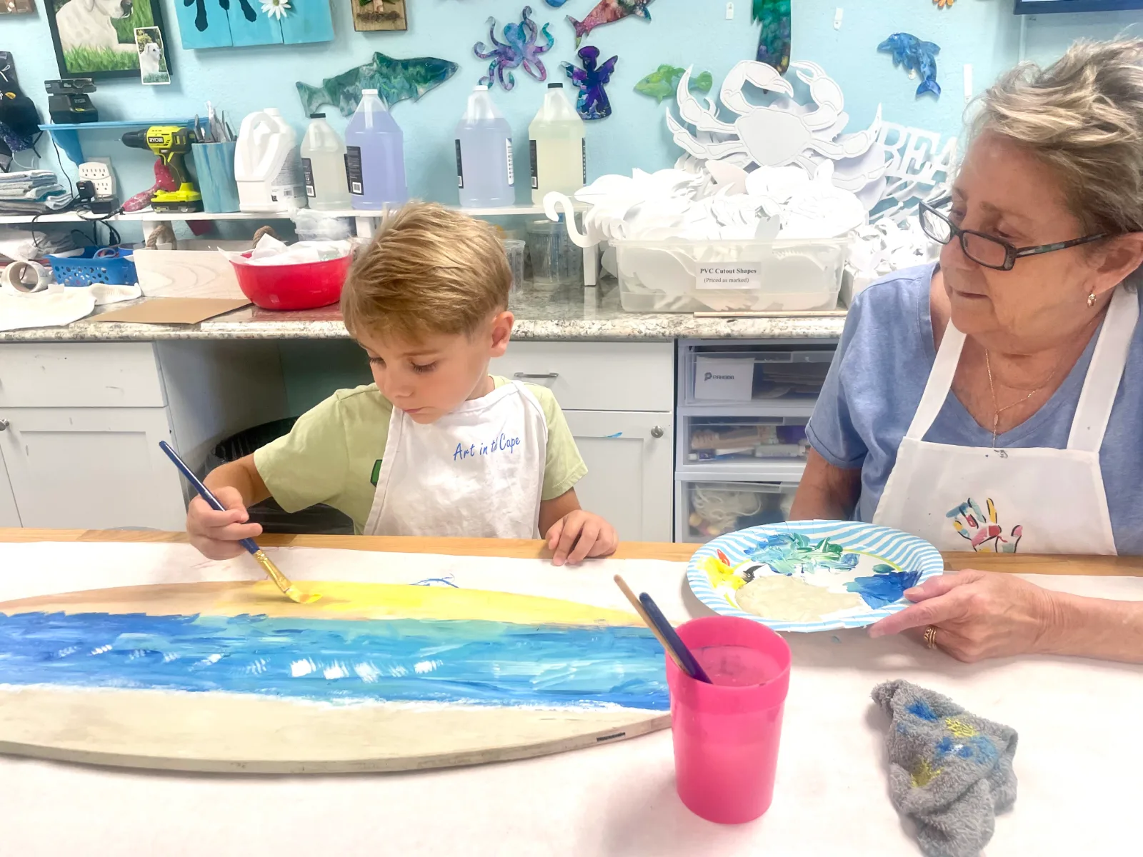 Painting with Grandma