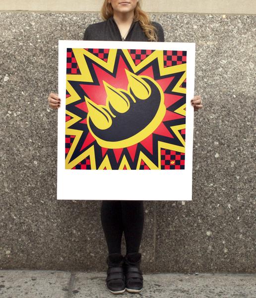 Yellow & Red, by Claw Money, Screen Print