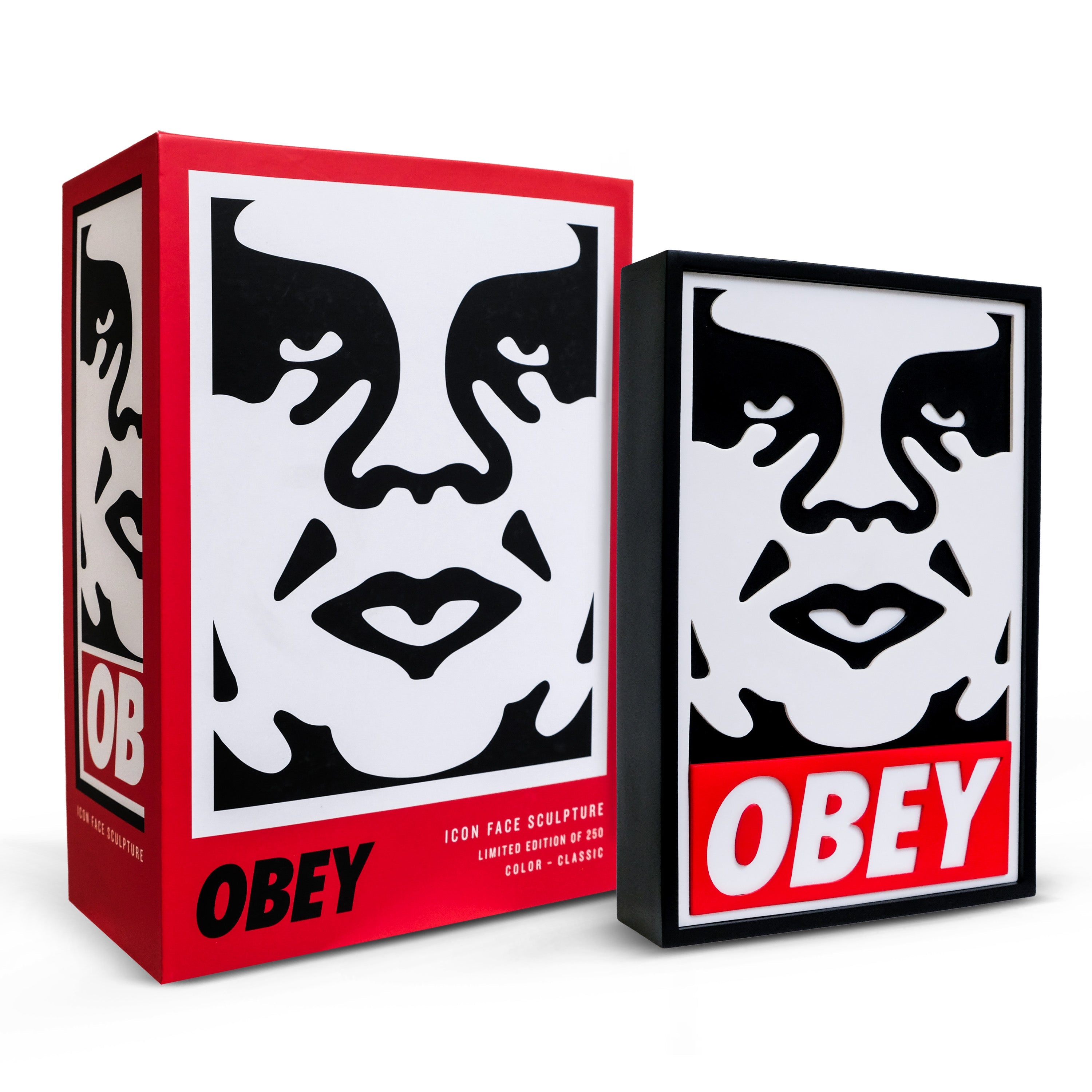 Icon Face (Classic), by Shepard Fairey, 2026, Sculpture