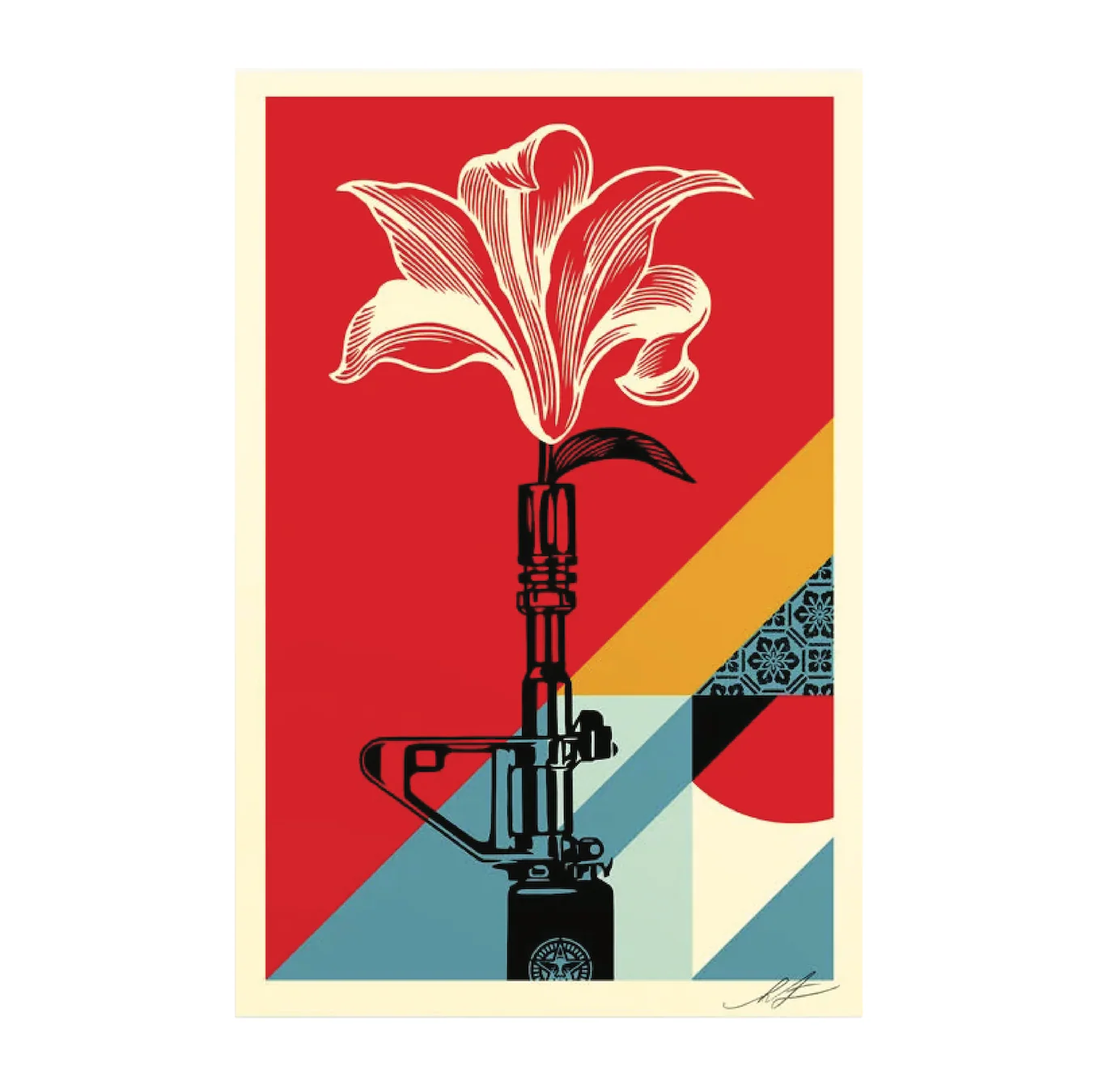 Ar-15 Lily Offset Lithograph