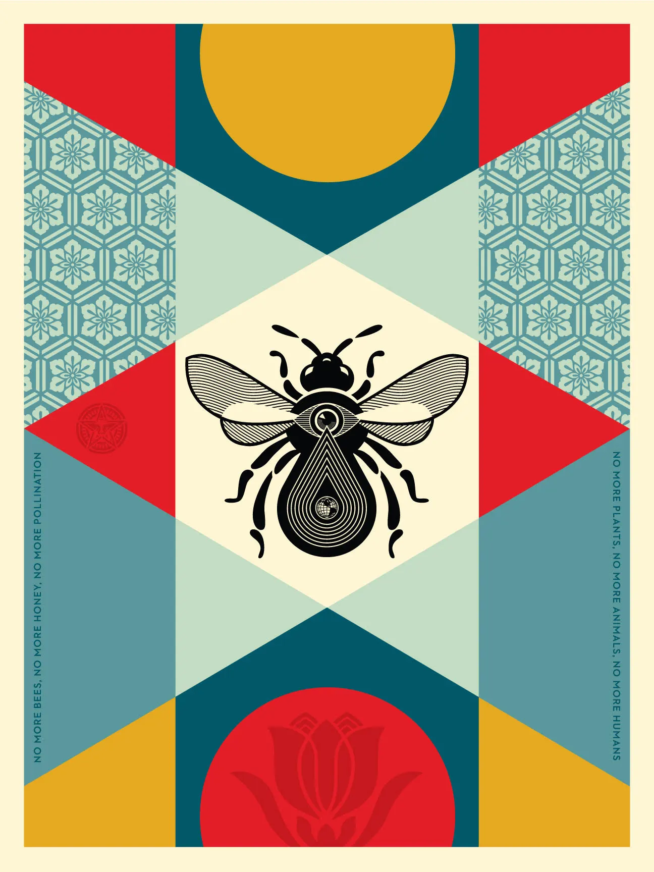 Bee Geometric (blue)