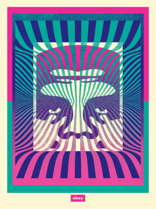 Op-art Icon(aqua Gradient)