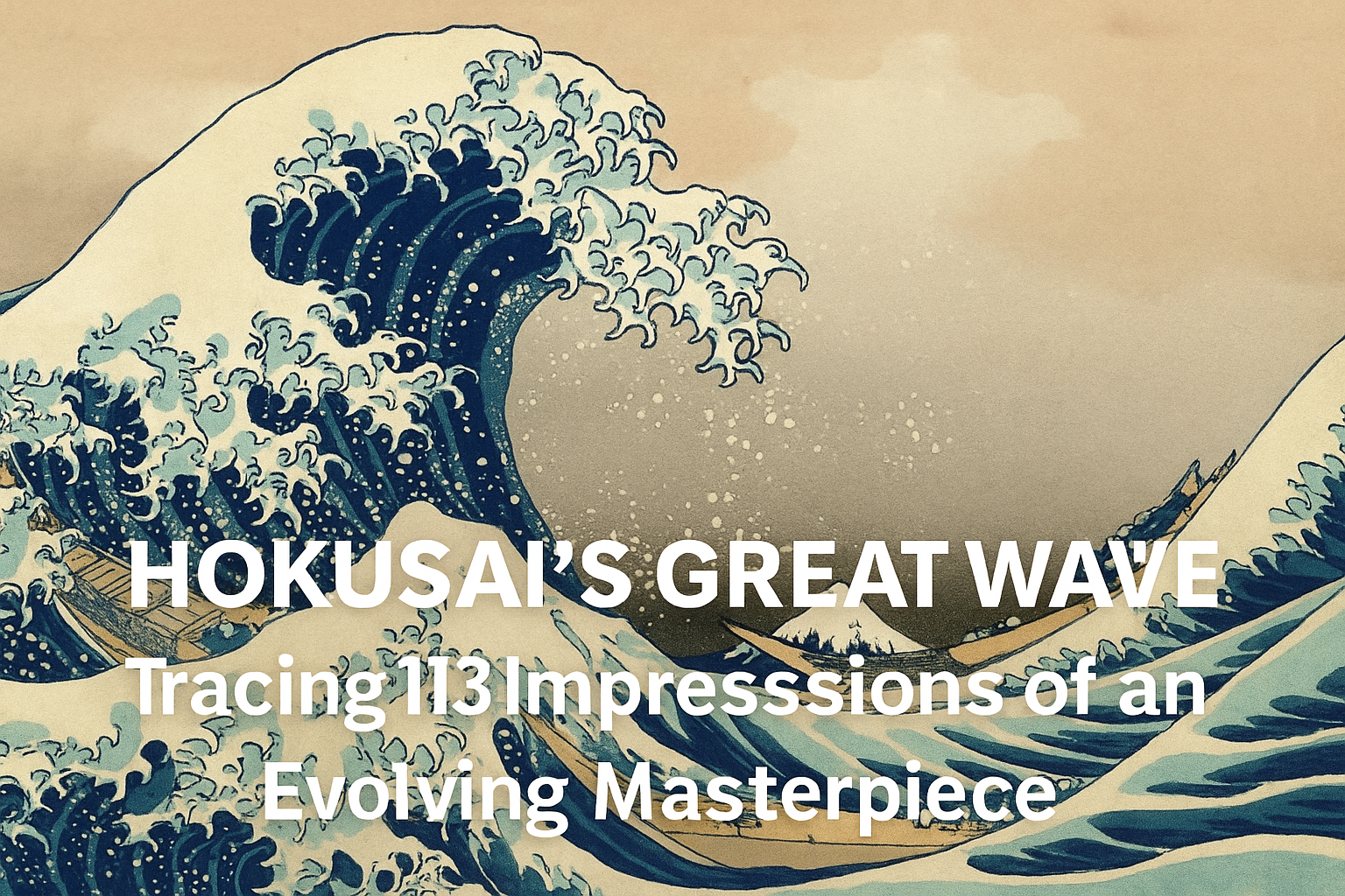 Hokusai’s Great Wave: Tracing 113 Impressions of an Evolving Masterpiece