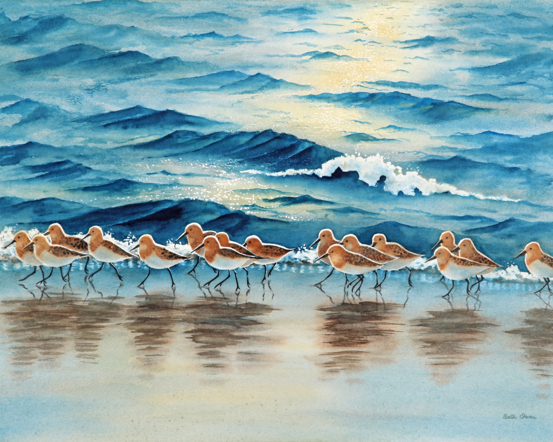Watercolor After the Storm Painting