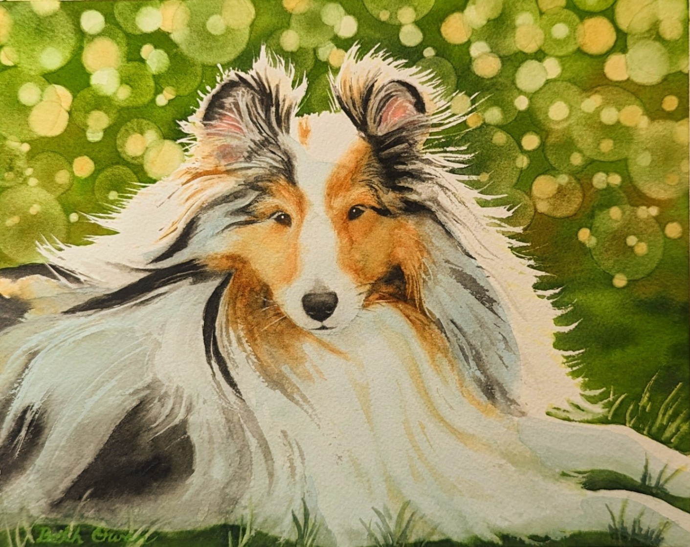 Watercolor Sophie Painting