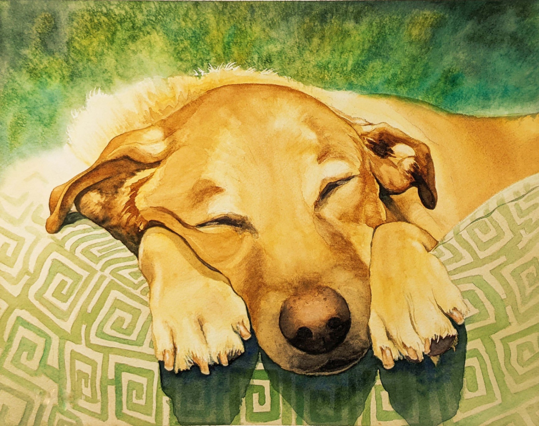 Watercolor Sweet Dreams Painting