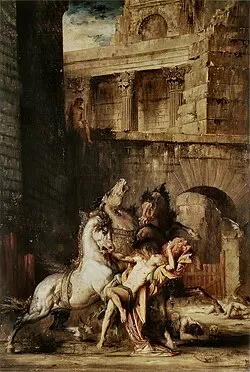 Diomedes’in Atları Tarafından Yenilmesi — Gustave Moreau