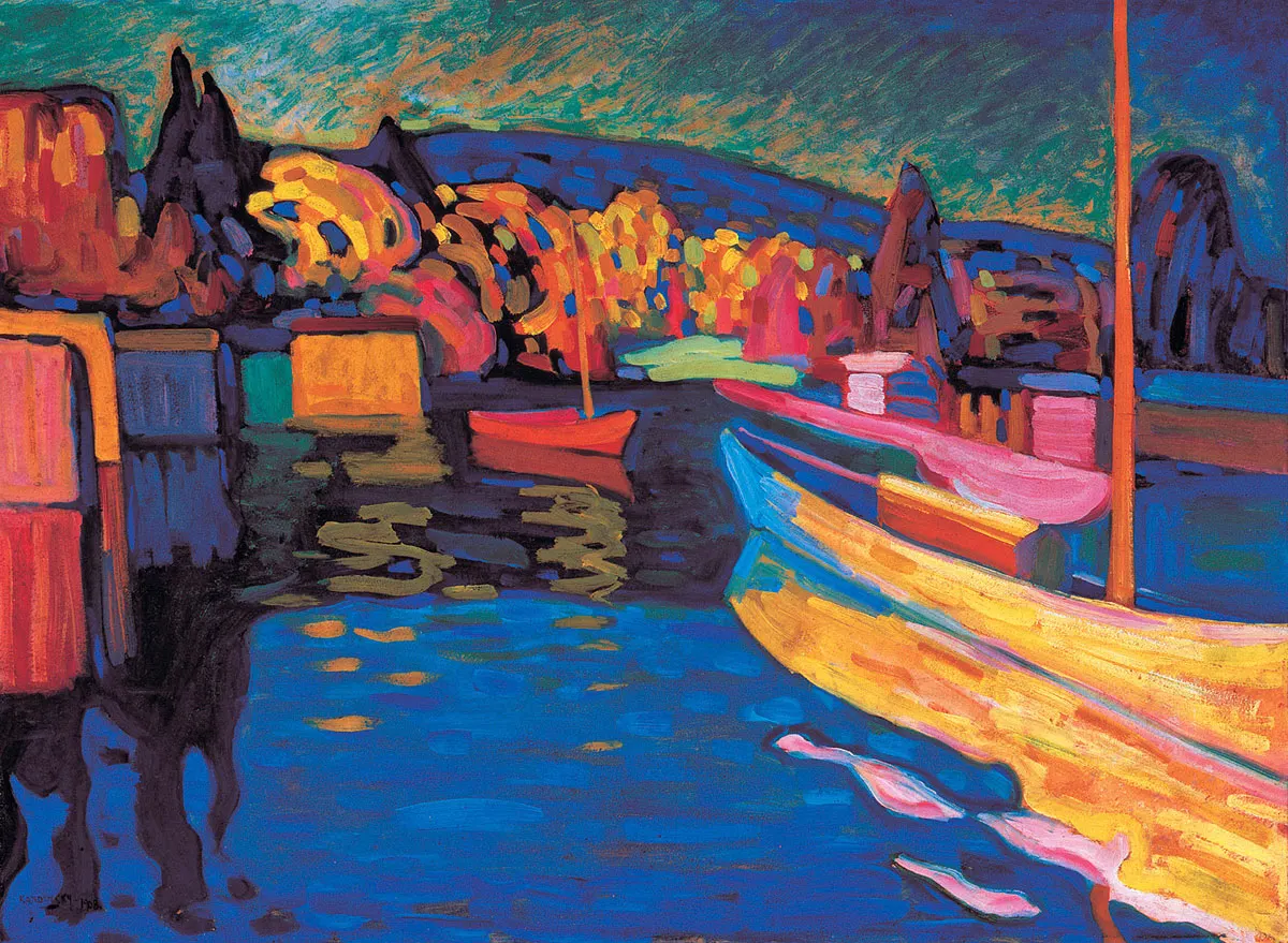 Autumn Landscape with Boats — Wassily Kandinsky