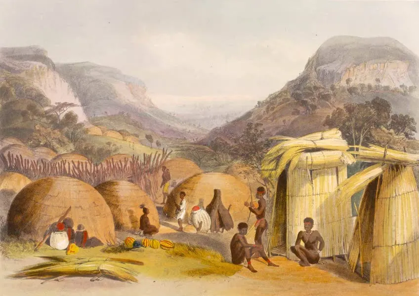 Inanda Kraal, Natal — George French Angas
