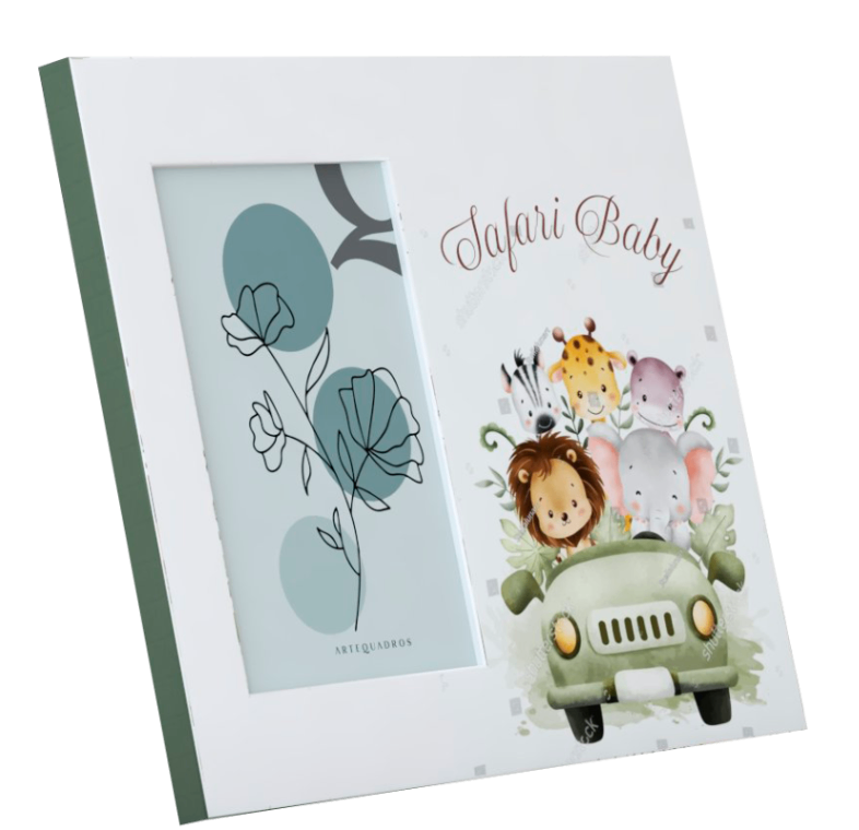 PORTA-RETRATO MDF BABY SAFARY
