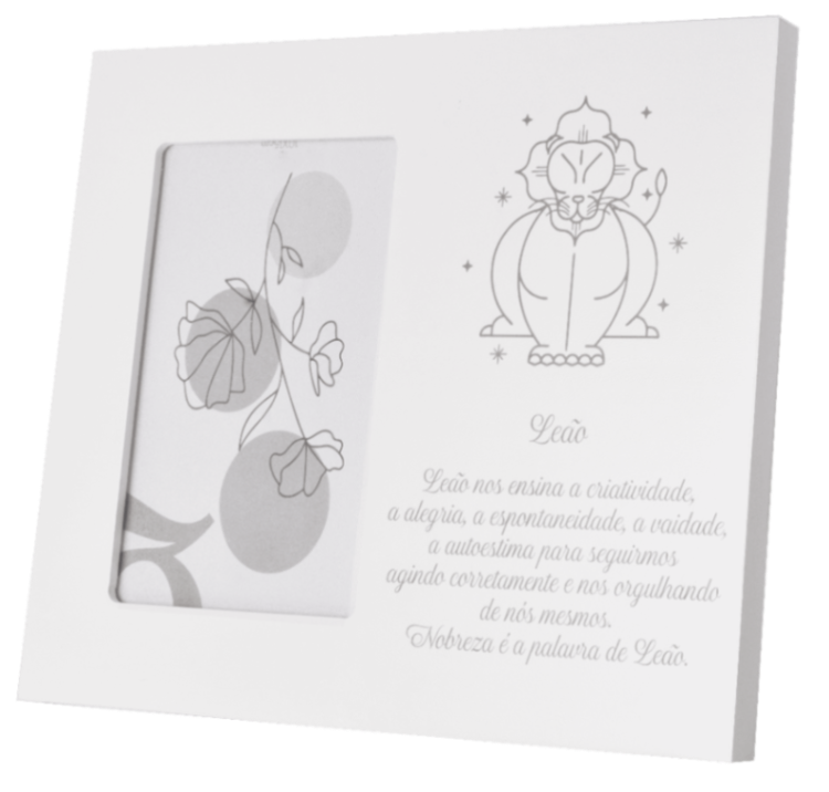 PORTA-RETRATO MDF - LEÃO