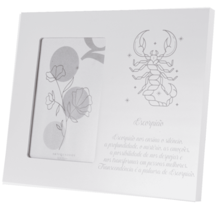 PORTA-RETRATO MDF - ESCORPIÃO