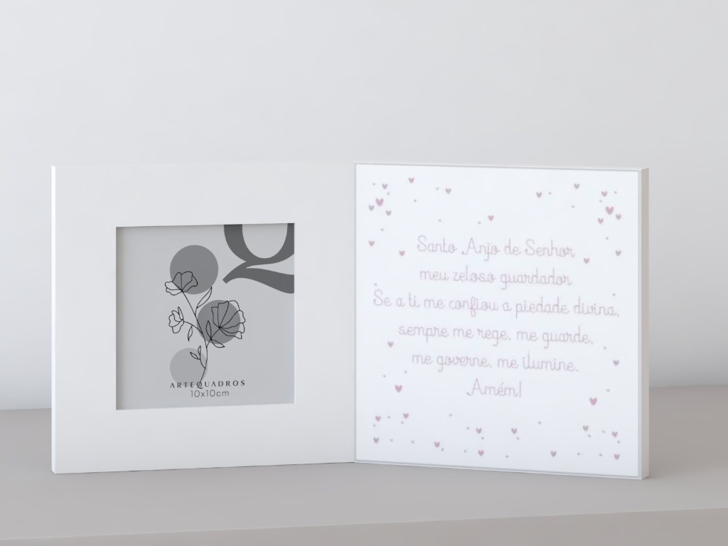 PORTA-RETRATO SANTO ANJO MENINA