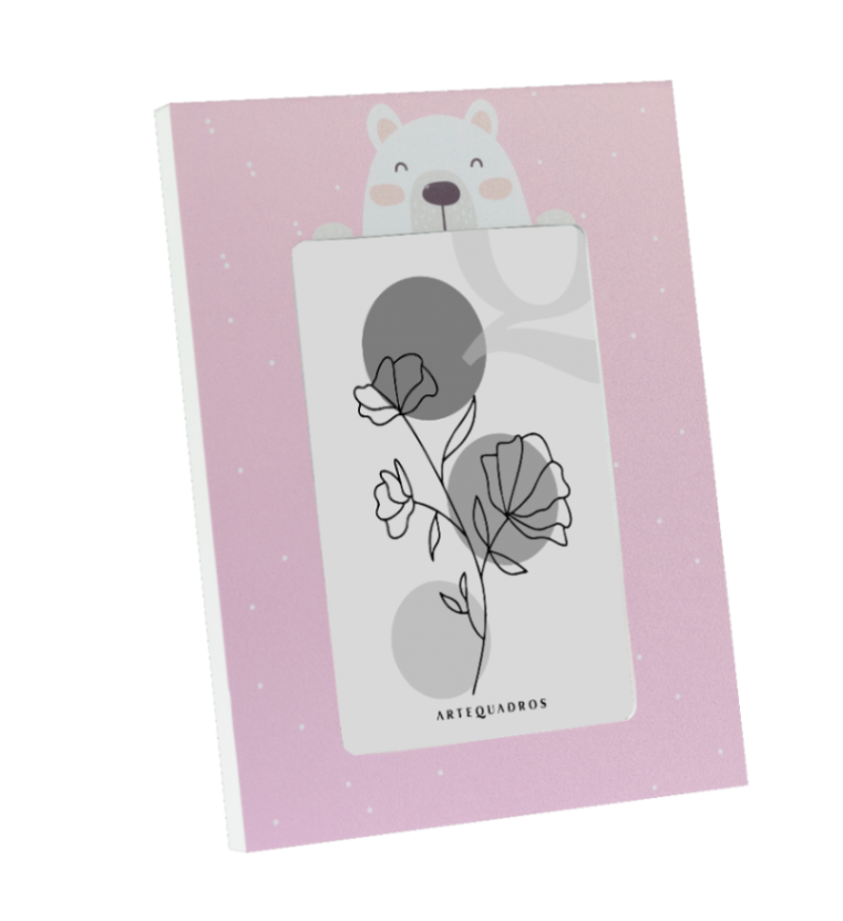 PORTA-RETRATO URSINHO ROSA