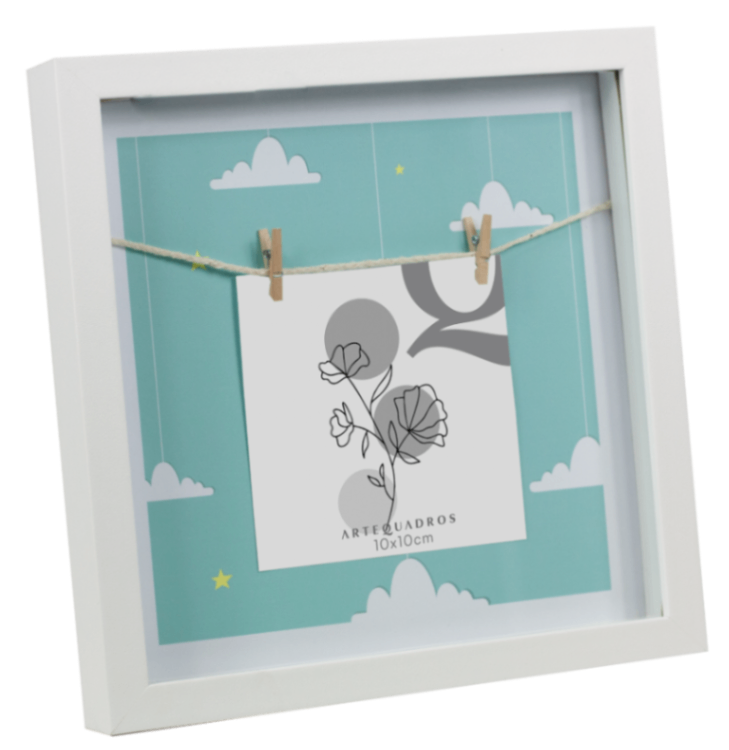 PORTA-RETRATO VITRINE NUVENS AZUL