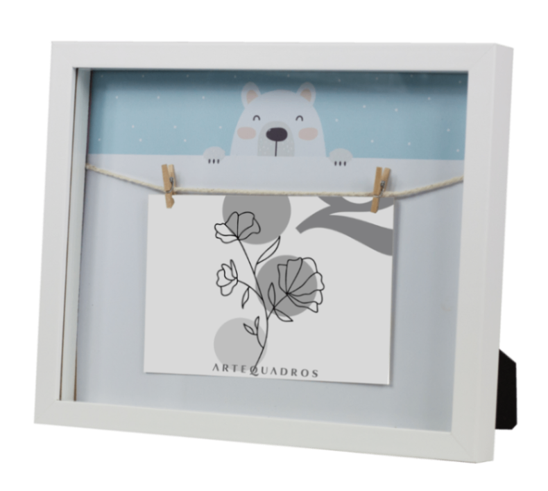 PORTA-RETRATO URSO AZUL