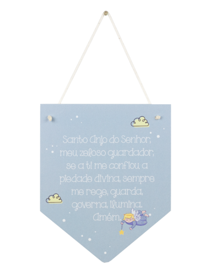 PLAQUINHA DECORATIVA AZUL