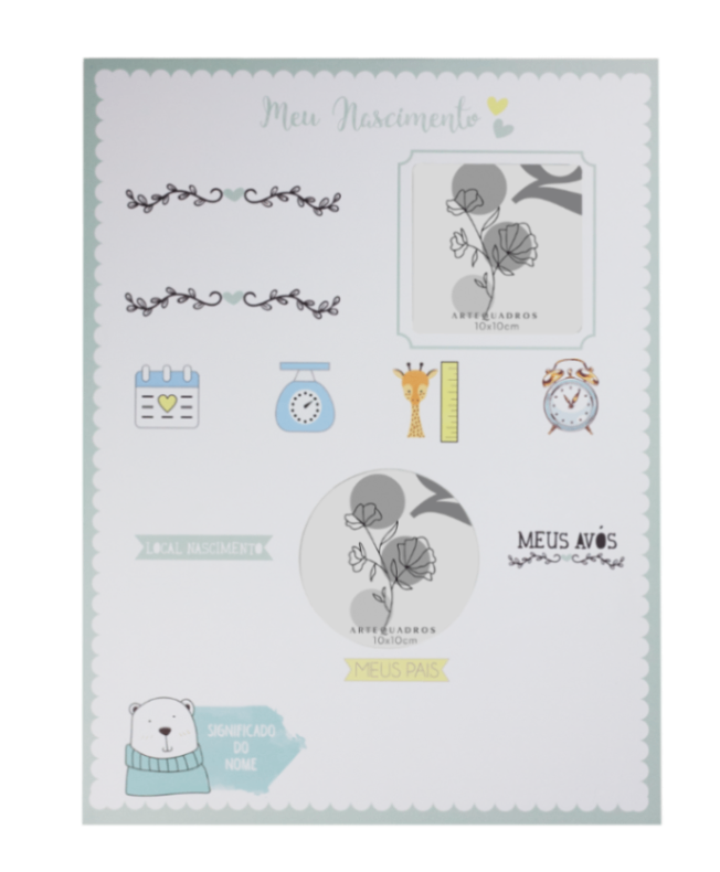 PAINEL MEU NASCIMENTO AZUL