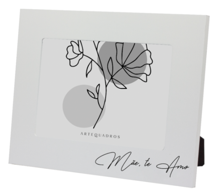 PORTA-RETRATO MDF MÃE TE AMO - HORIZONTAL