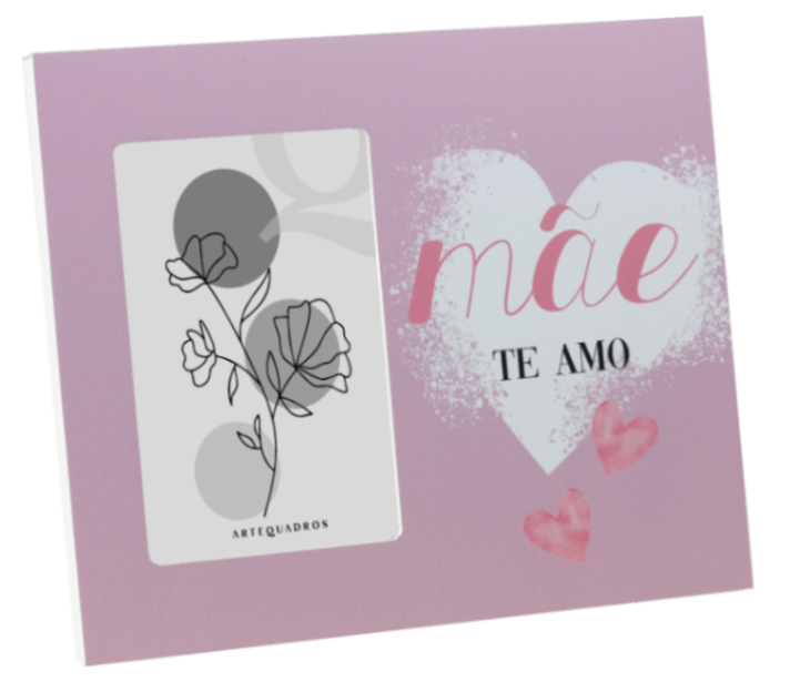 PORTA-RETRATO MDF MÃE TE AMO