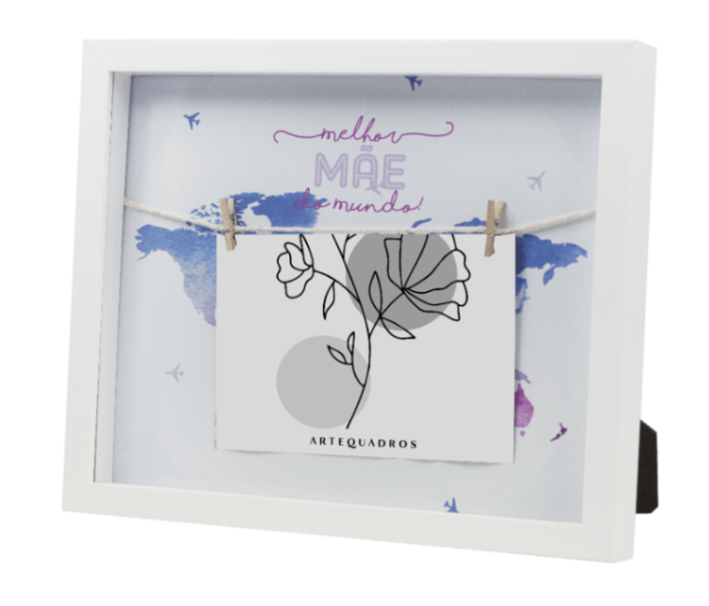 PORTA-RETRATO VITRINE MELHOR MÃE DO MUNDO