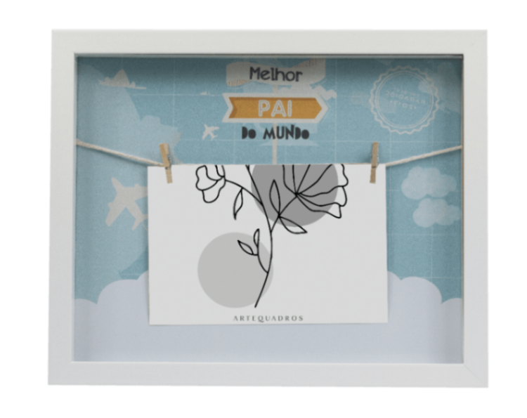 PORTA-RETRATO VITRINE MELHOR PAI DO MUNDO