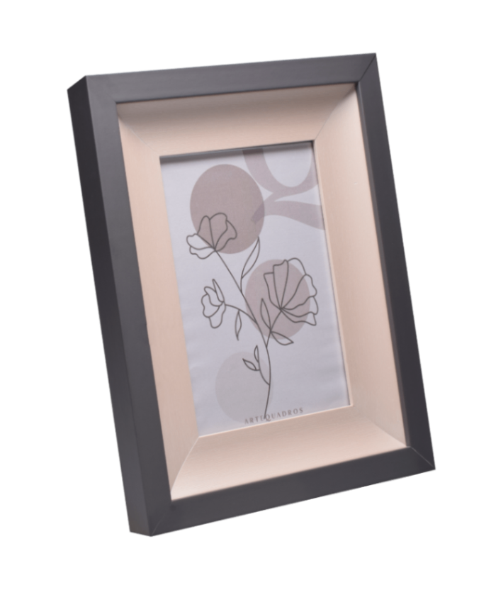 PORTA-RETRATO DECOR CINZA
