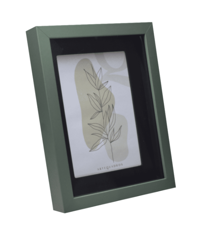 PORTA-RETRATO DECOR VERDE PASPATUR PRETO