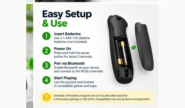 IRUSU remote controller button layout