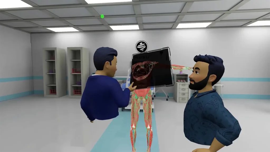 Atlas human body in VR