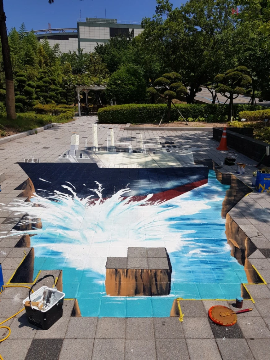 거제도 대우조선 트릭아트