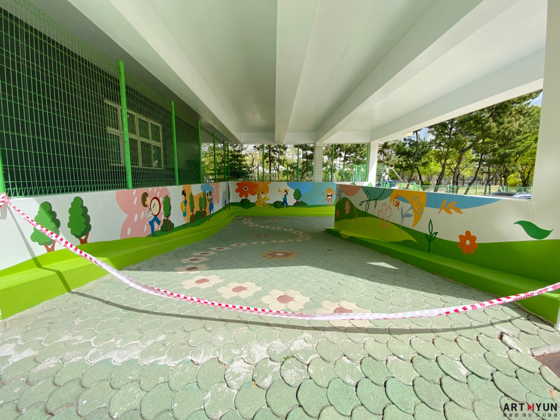 양산 삽량초등학교 외부벽화