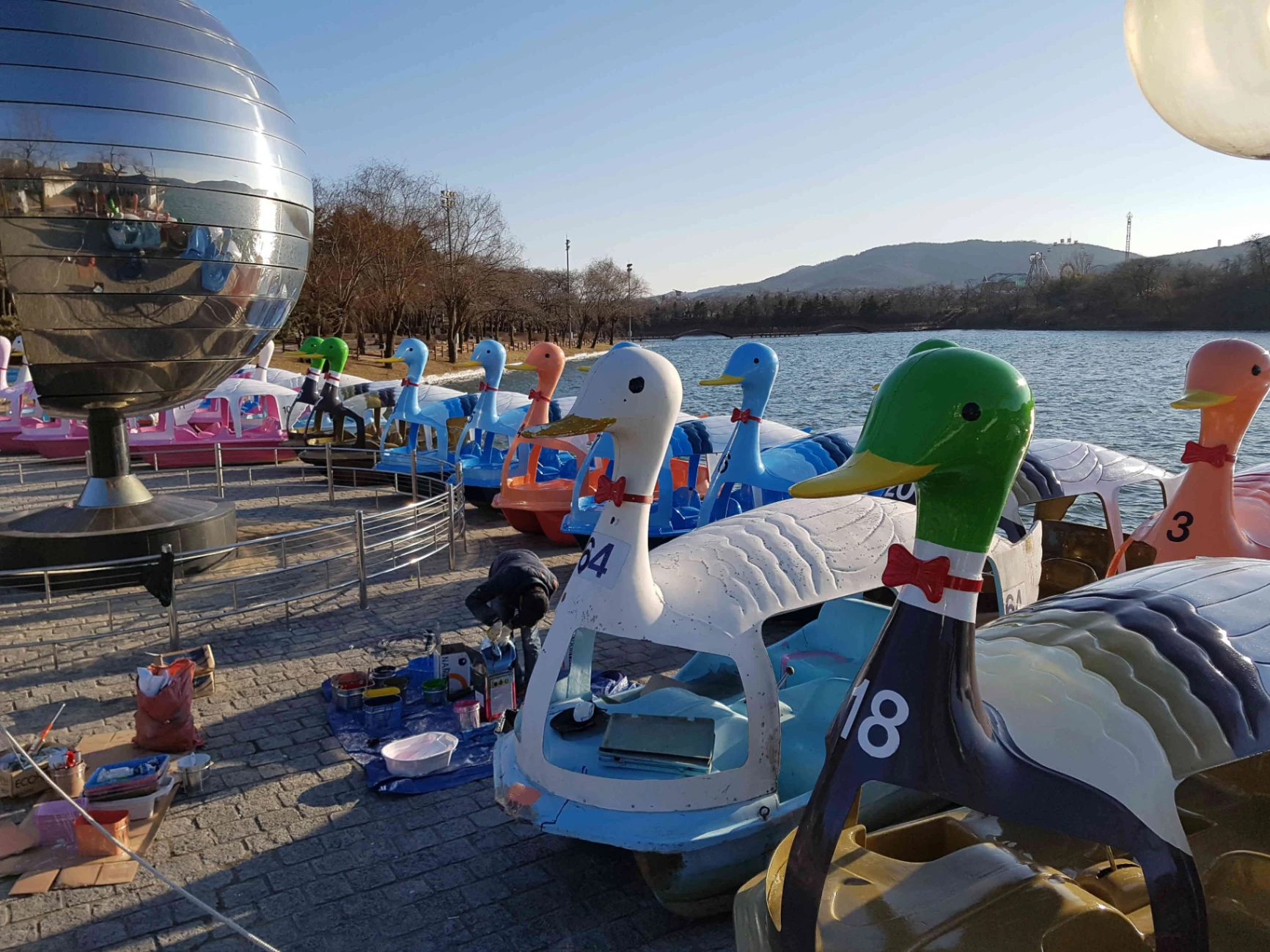 경주 오리배 페인팅