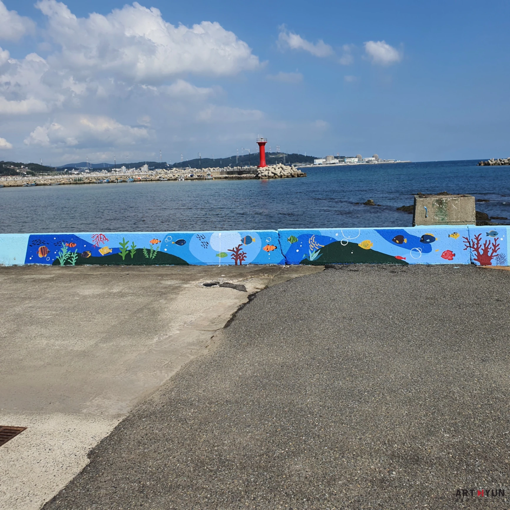 기장 문중방파제 벽화