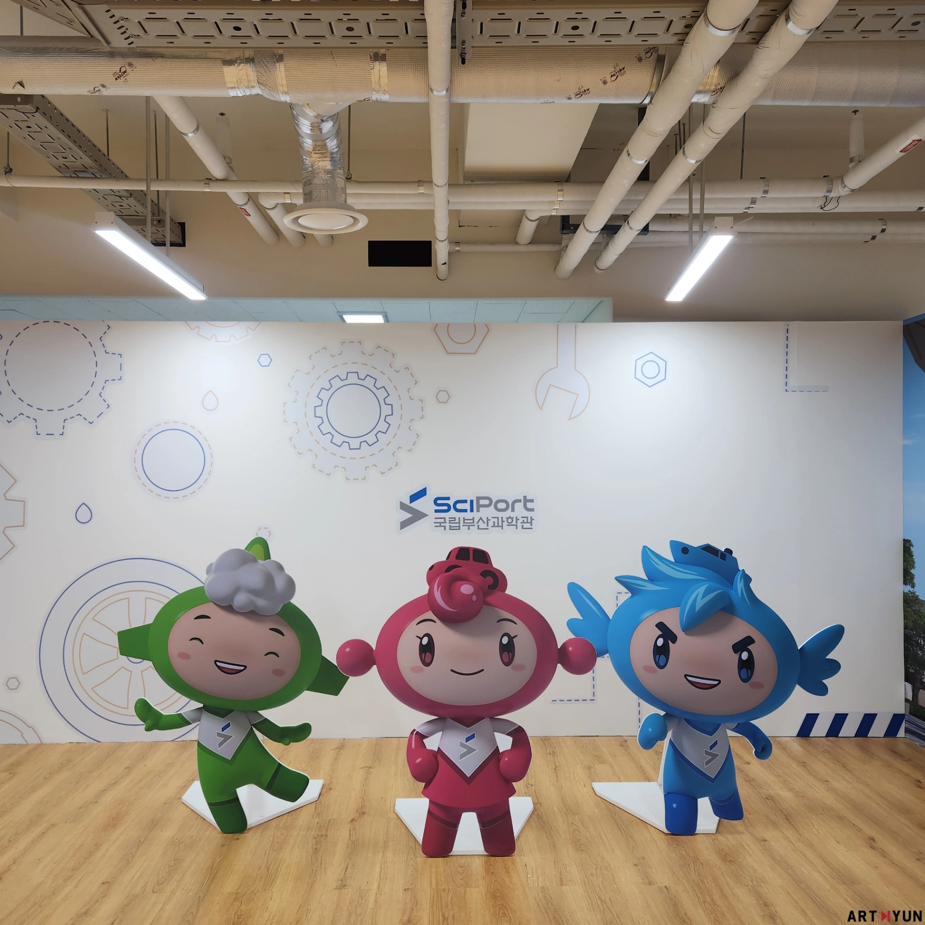 국립부산과학관 기계작동원리 체험전시