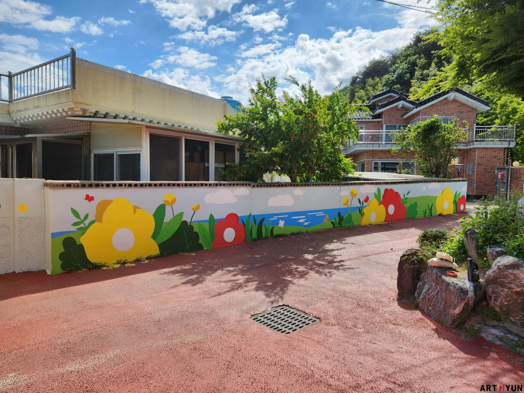 영천초등학교 페인팅 벽화