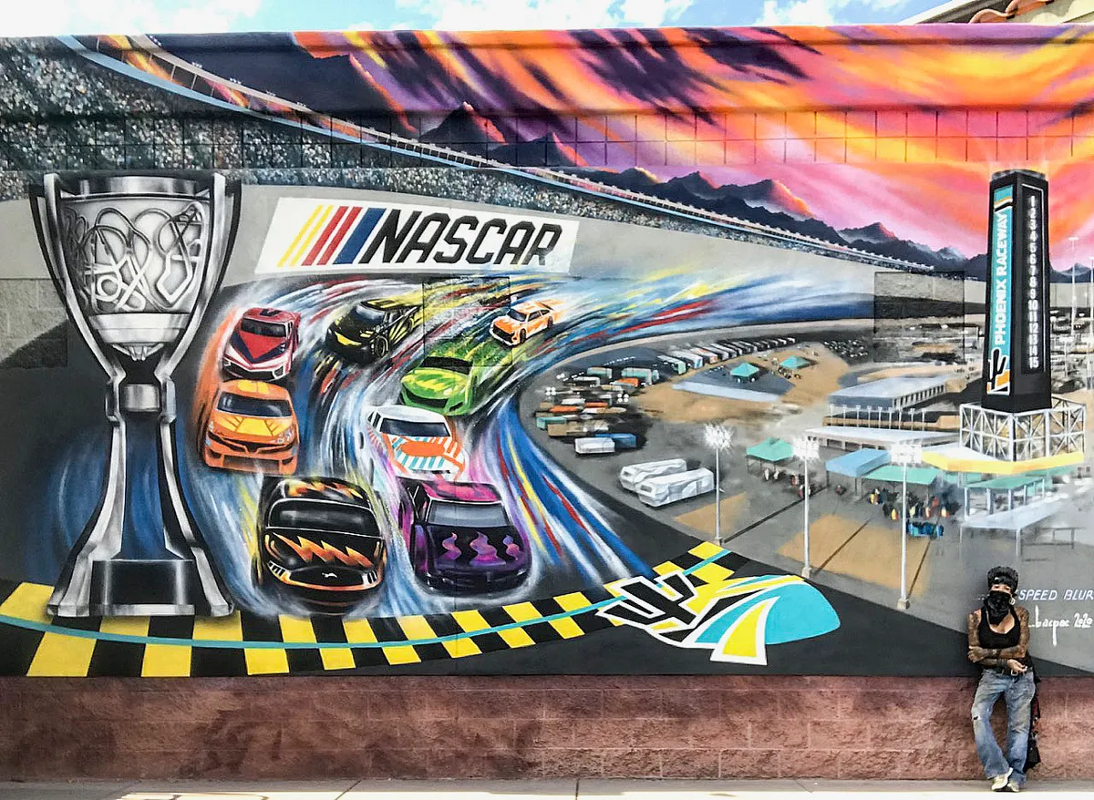 "SPEED BLUR" : NASCAR "Championship Cup" — image 1 of 4