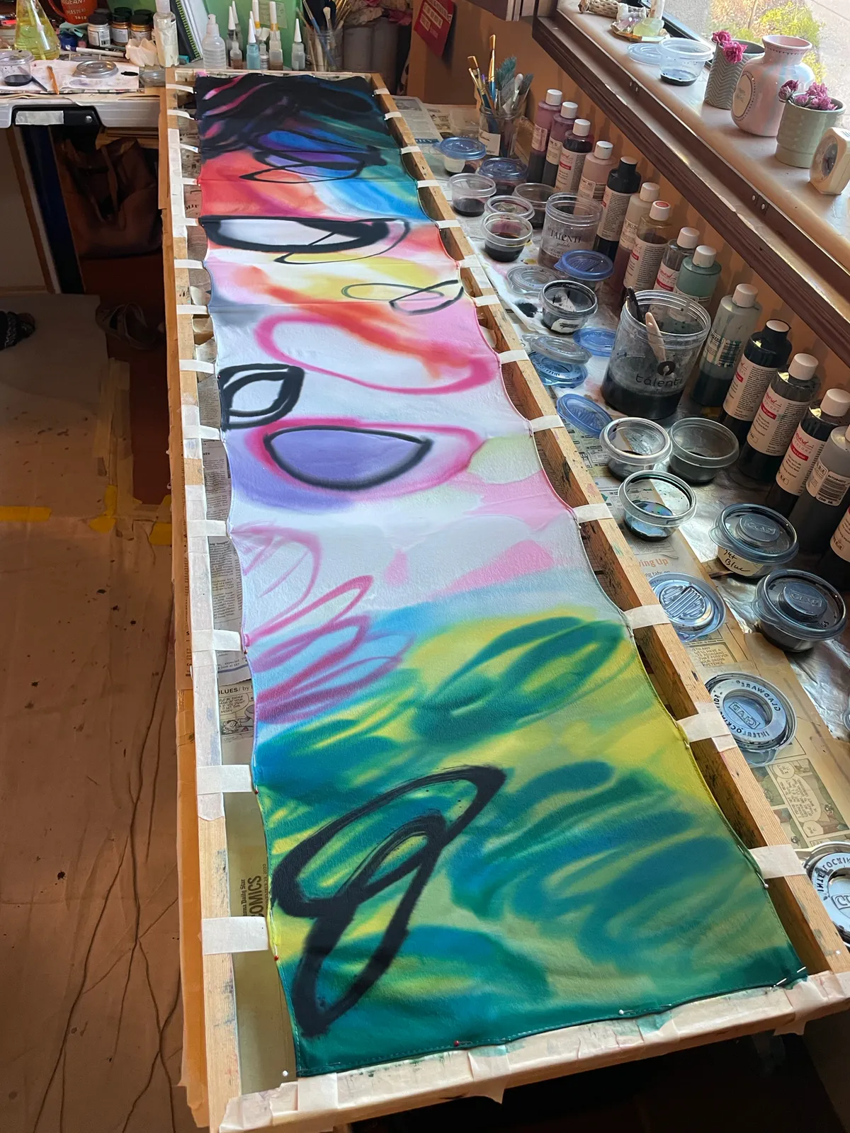 Handpainted Silk Scarf — image 1 of 1